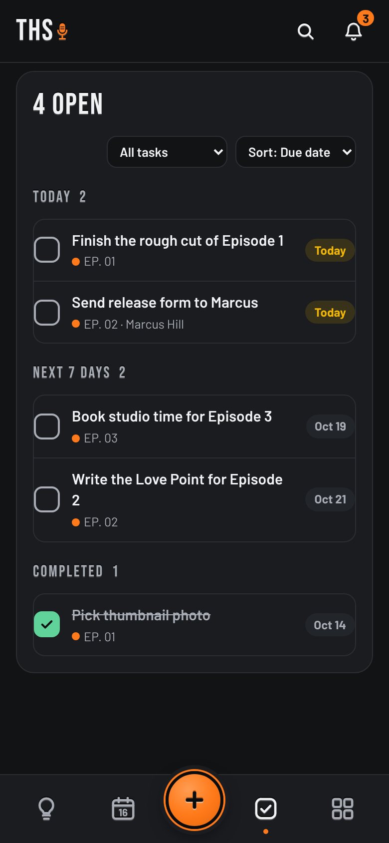 Tasks